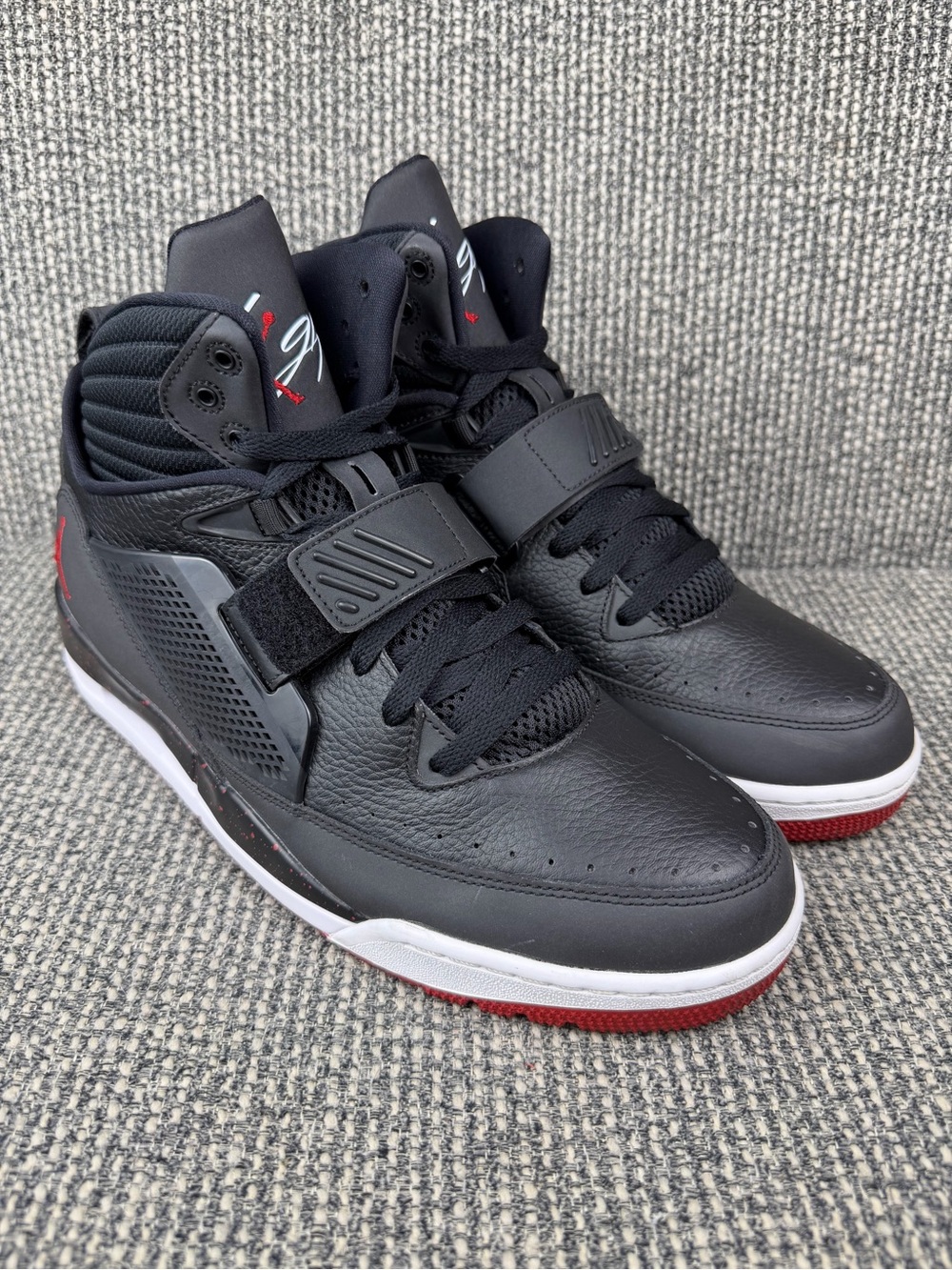 Air Jordan Flight 97 Mens 11 Black Red White 654265-001 Basketball Shoes 2014